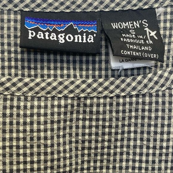 Patagonia Sunspot Dress Checked Gray - Picture 9 of 11
